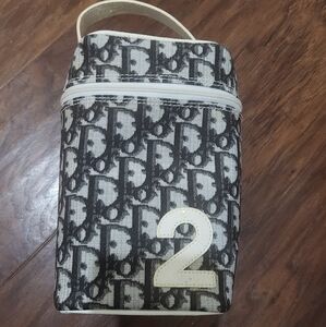 Vintage dior oblique handle pouch